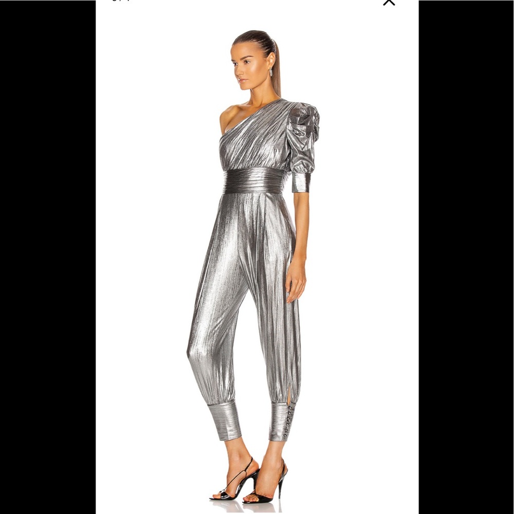 NWT Retrofete Silver THAMBI JUMPSUIT Size S